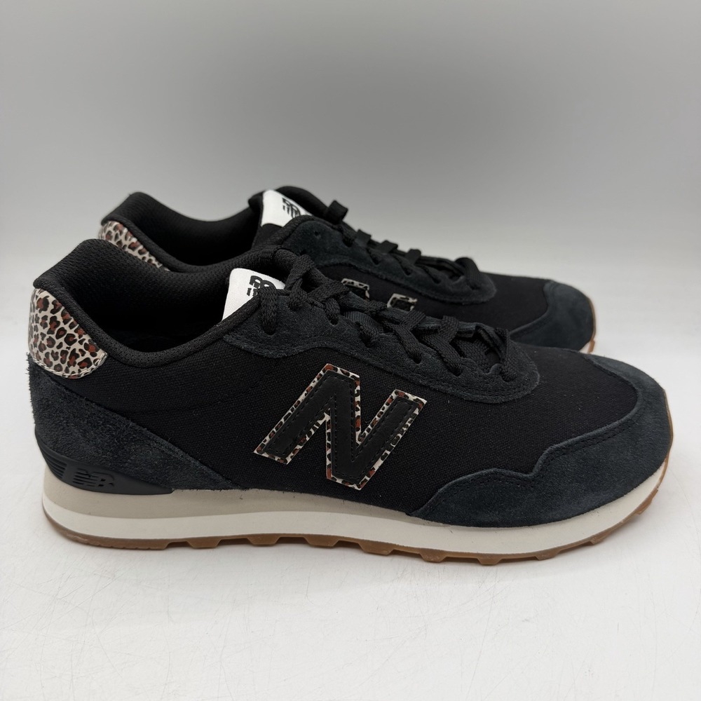New Balance 515 Shoes Womens 6 B Black Leopard Print Classics Sneakers WL515SB3